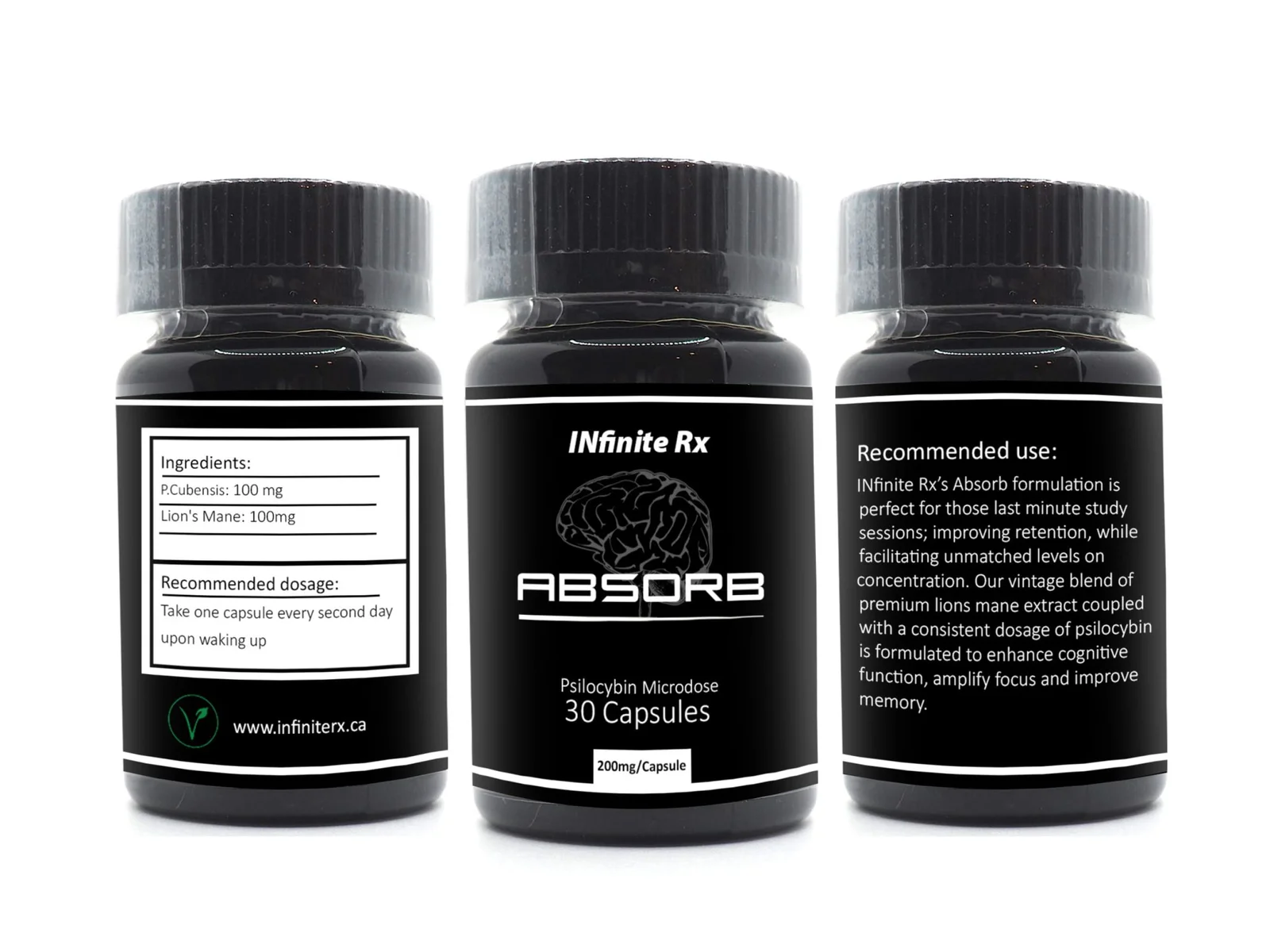 infinite rx (absorb) microdosing psilocybin capsules