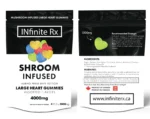infinite rx shroom infused albino penis envy edition large heart gummies edibles (4000mg)