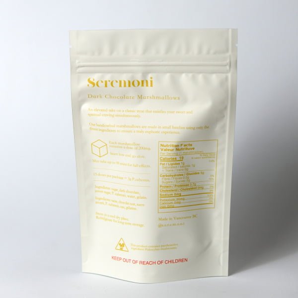 seremoni psilocybin mushroom chocolate marshmallows edibles