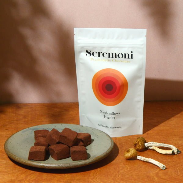 seremoni psilocybin mushroom chocolate marshmallows edibles