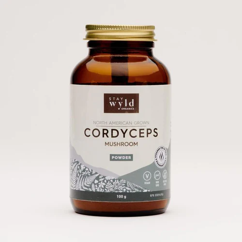 stay wyld organics – cordyceps powder (100g)