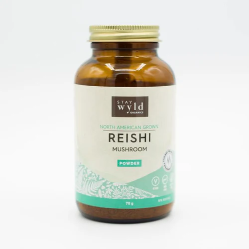 stay wyld organics – reishi mushroom powder (70g)